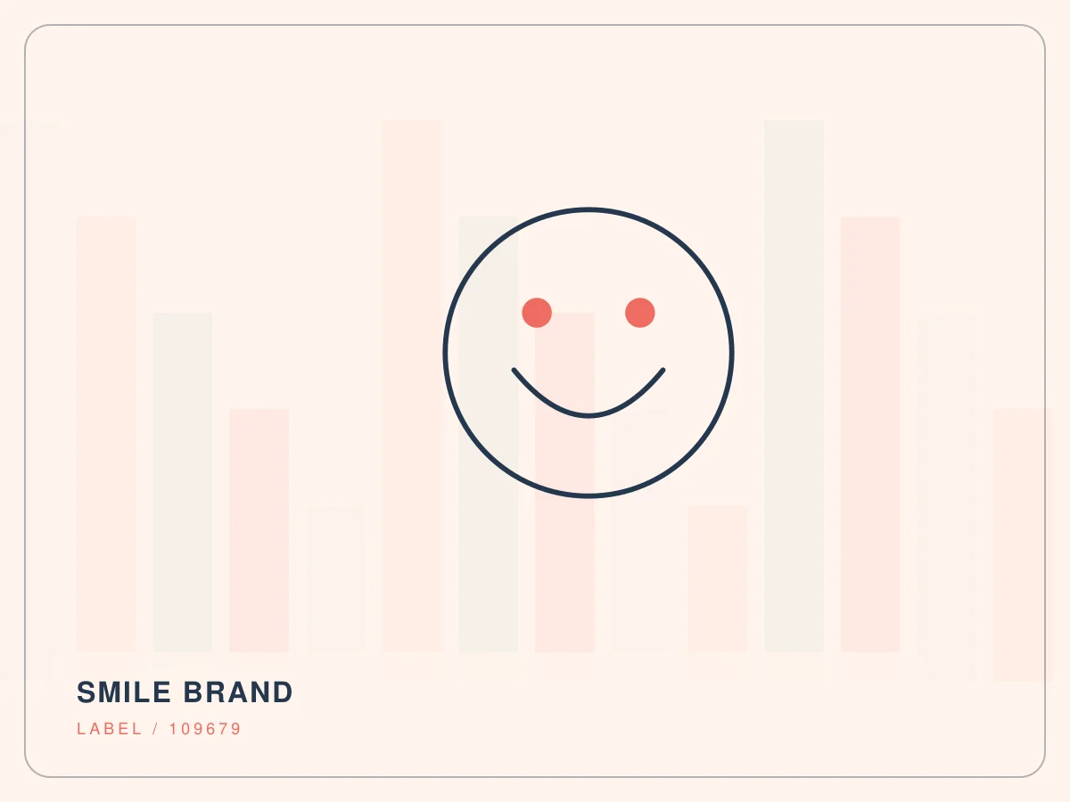 Second abstract visual exploring the commercial character of customsmile.com