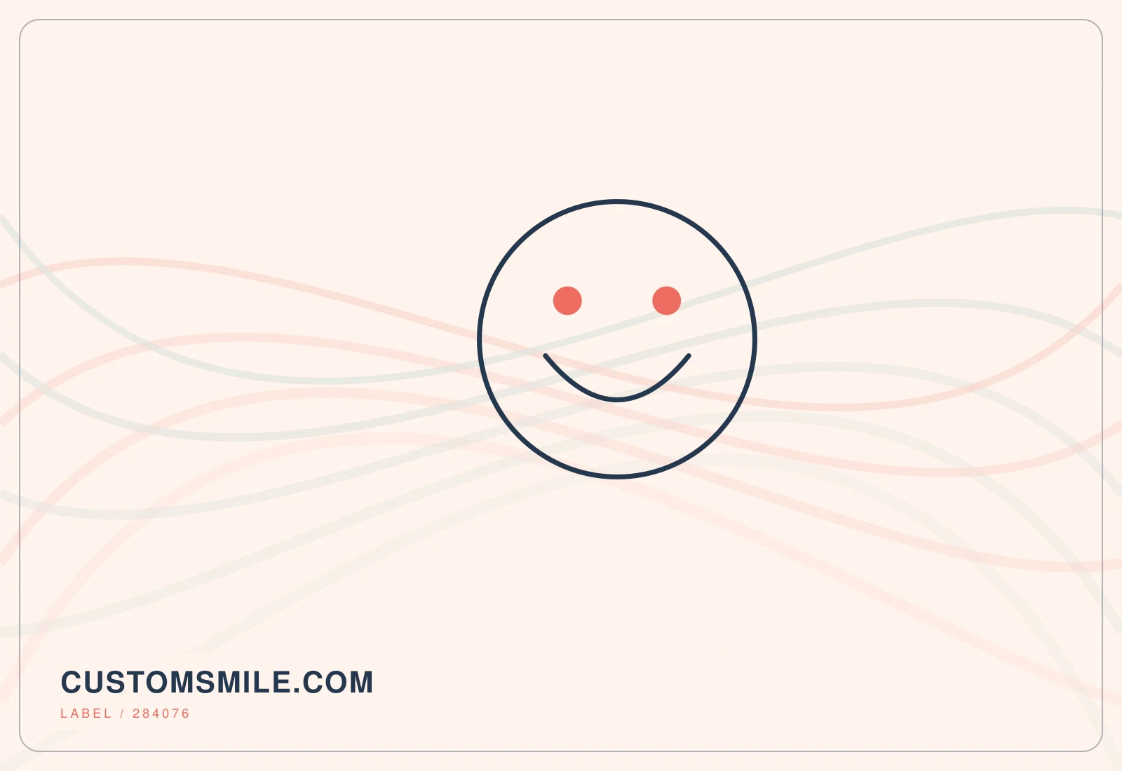 Abstract editorial artwork created for customsmile.com